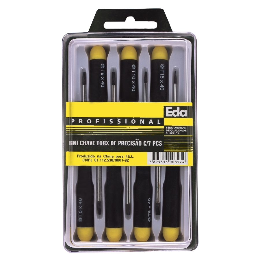 Chaves Torx de Precisão C.V. 7 Peças