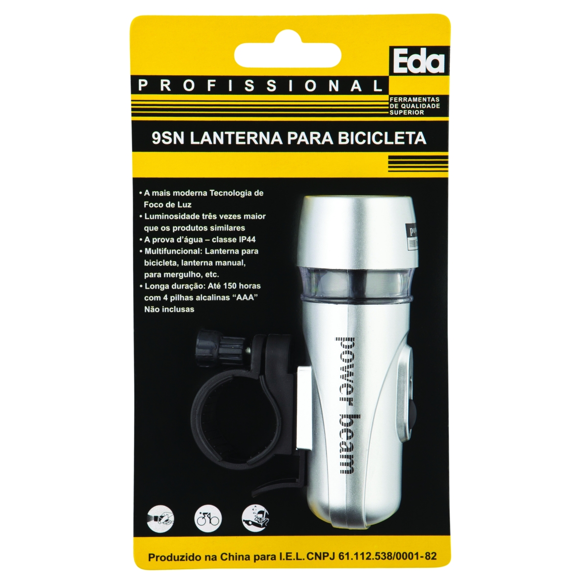 Lanterna Dianteira para Bicicleta 5 LEDs