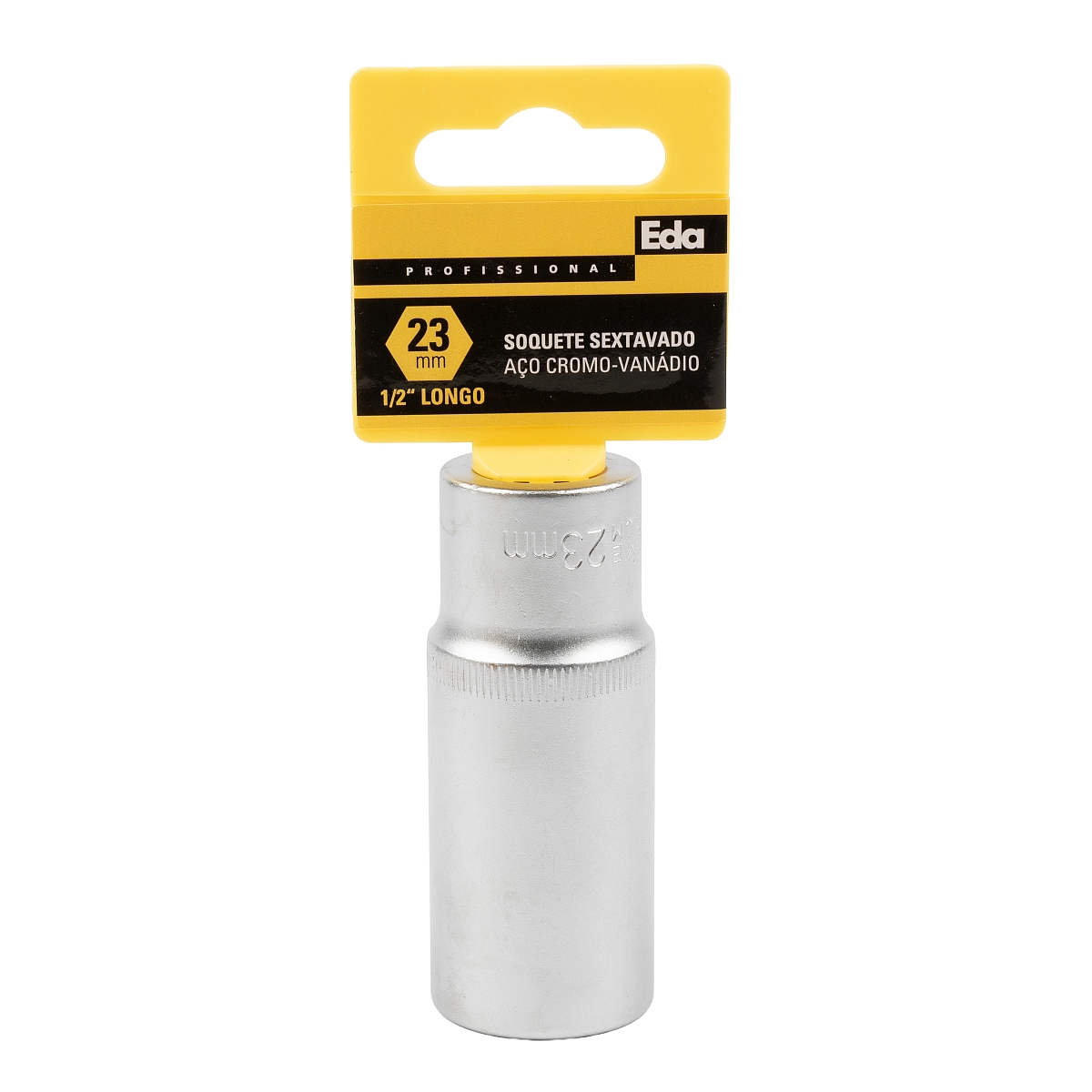 Soquete Sextavado CR-V Longo 1/2″ 23mm