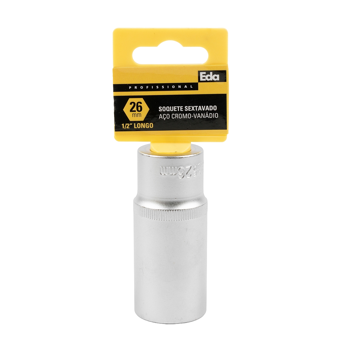 Soquete Sextavado CR-V Longo 1/2″ 26mm