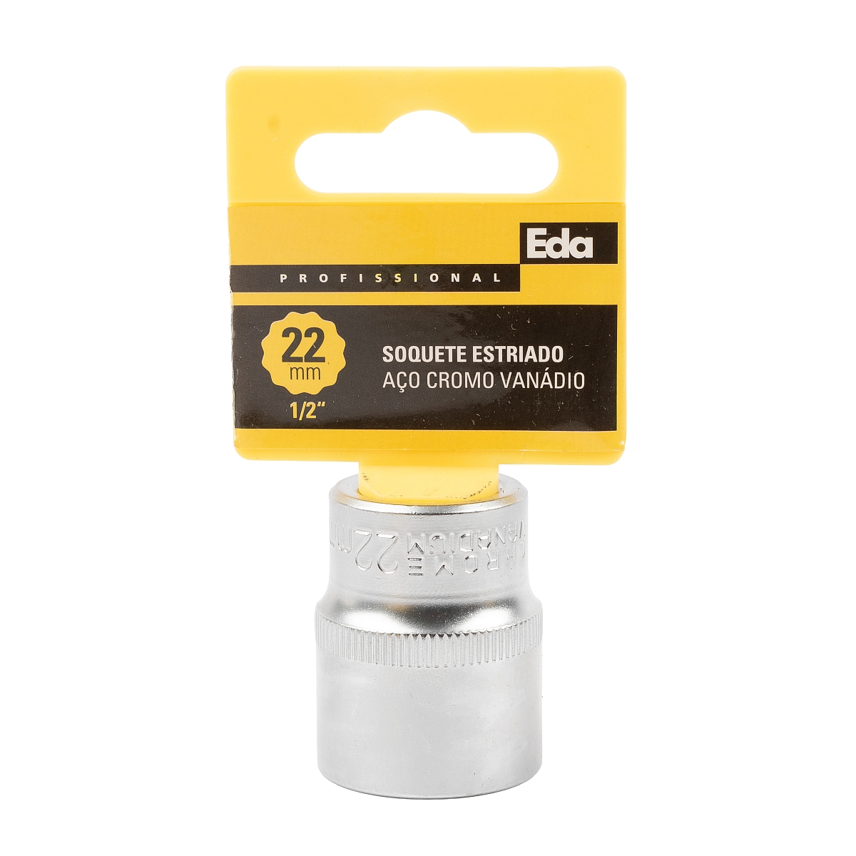 Soquete Estriado CR-V 1/2″ 22mm