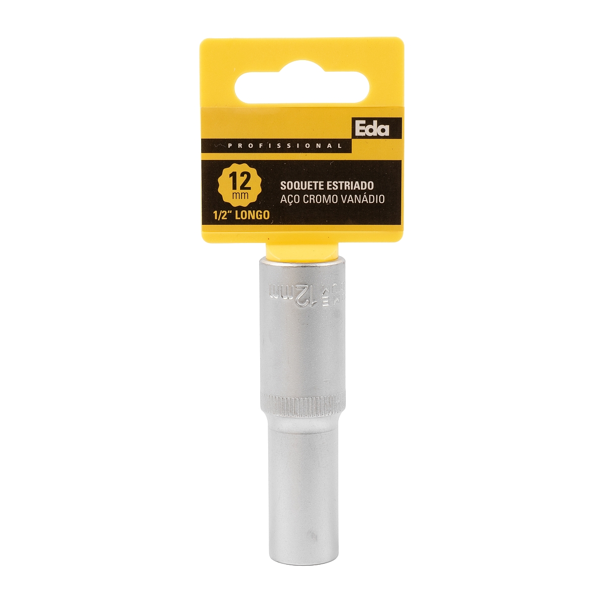 Soquete Estriado CR-V Longo 1/2″ 12mm