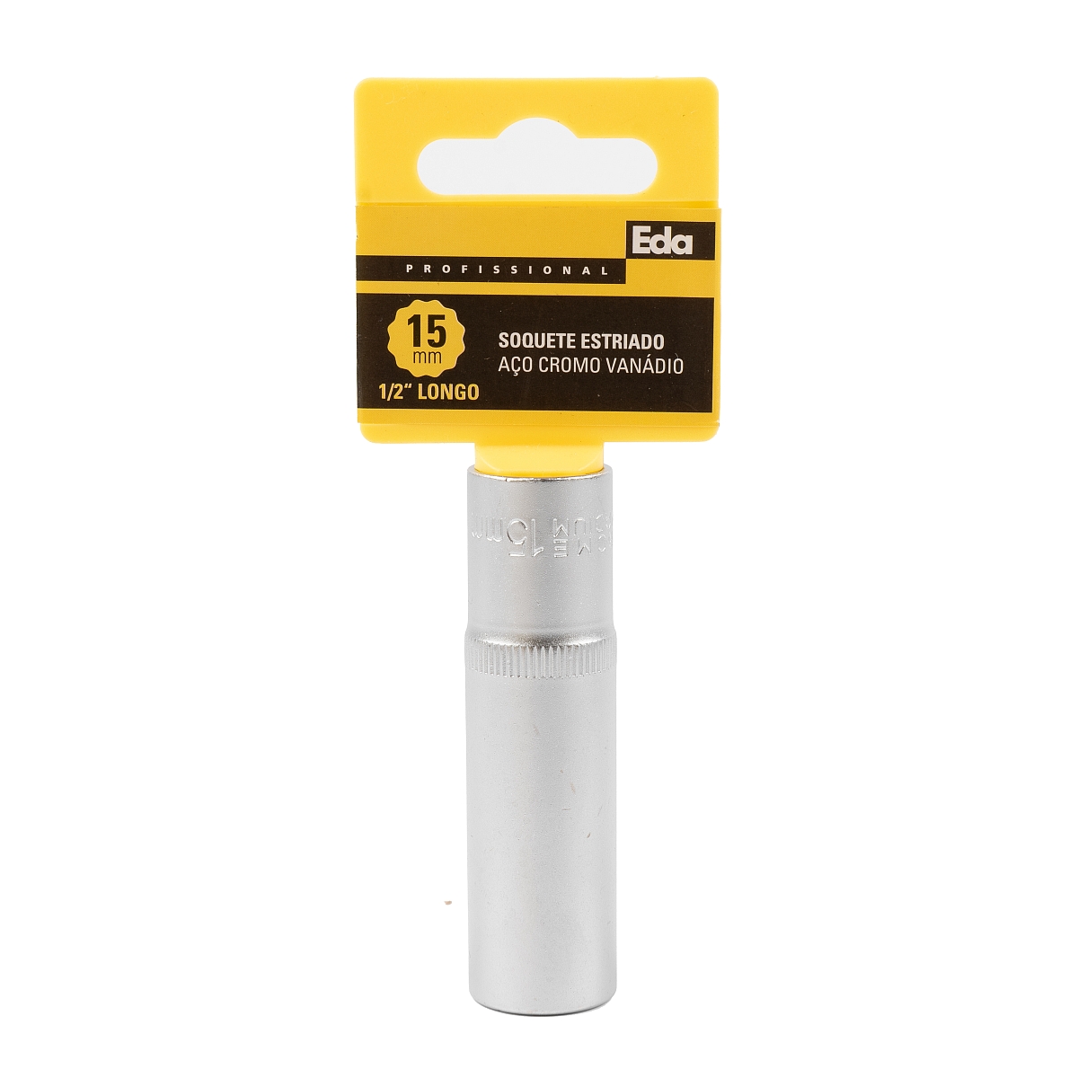 Soquete Estriado CR-V Longo 1/2″ 15mm