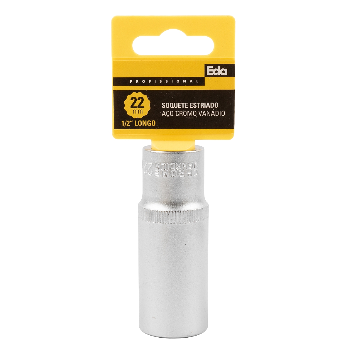 Soquete Estriado CR-V Longo 1/2″ 22mm