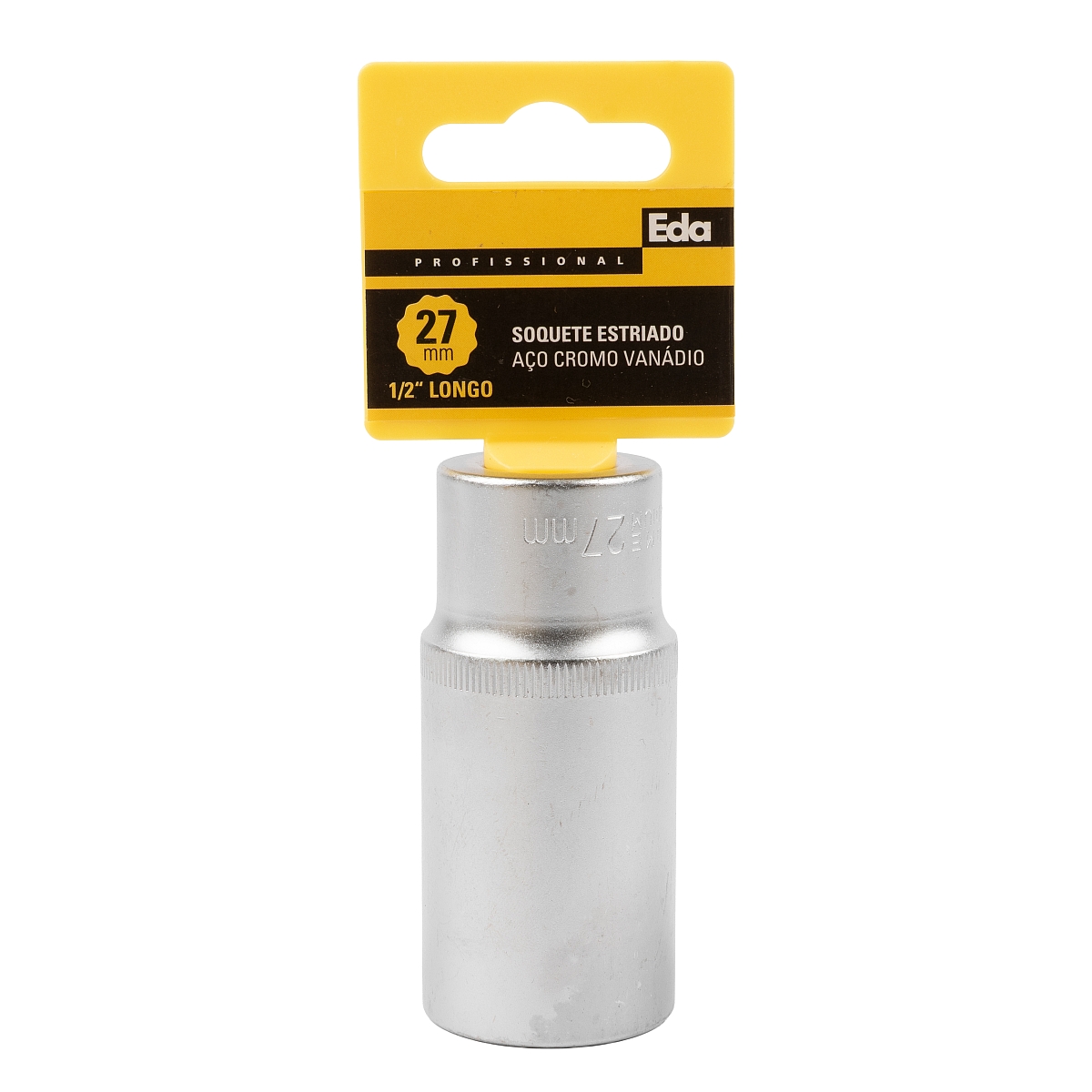 Soquete Estriado CR-V Longo 1/2″ 27mm